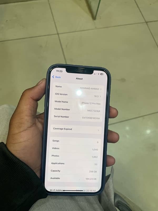 IPhone 12pro max 256gb pta approved 3