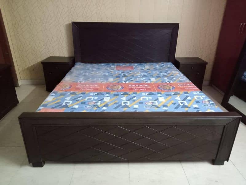 double bed/bed set/Wooden Double Bed 0