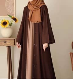 Stylish Georgette Classic Abaya With Inner _2pc Set