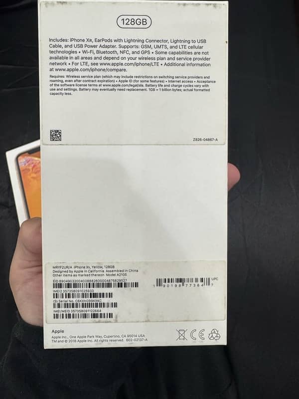 iphone xr 128gb Dual Pta Approved Waterpack 8