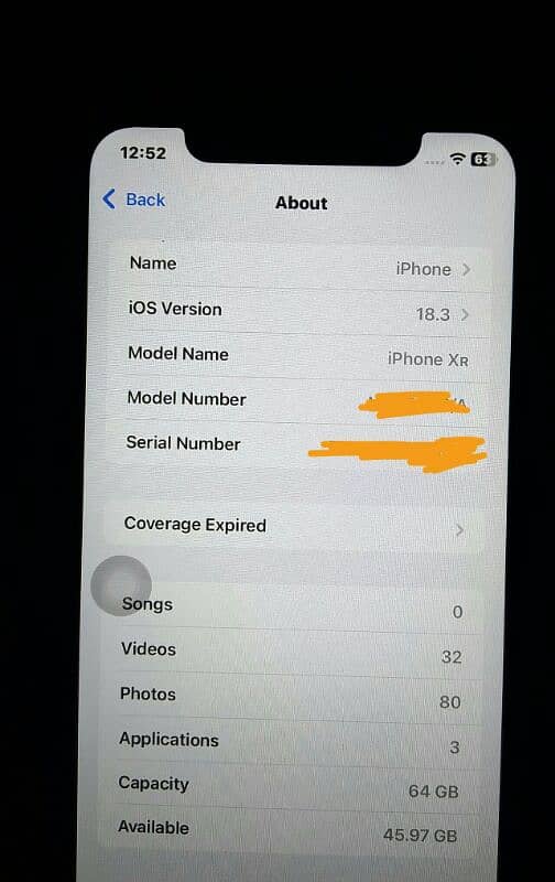 IPHONE XR NON PTA ( urgent sale ) 0