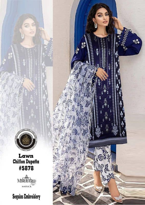 Digital printed lawn collection 2025 0