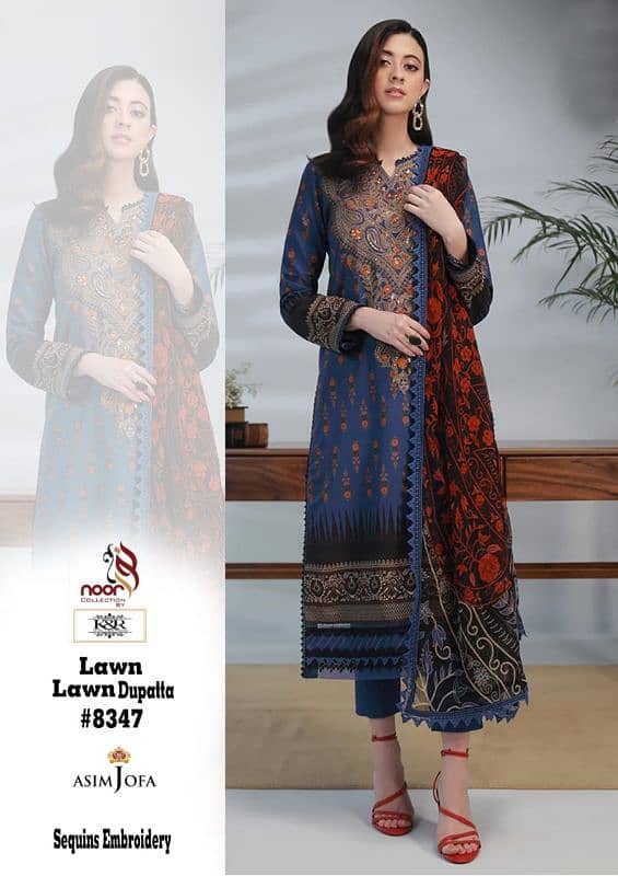 Digital printed lawn collection 2025 2