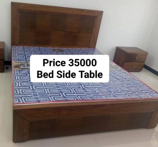 Bed set - king size bed- double Bed- solid Bed- wooden Bed set 12