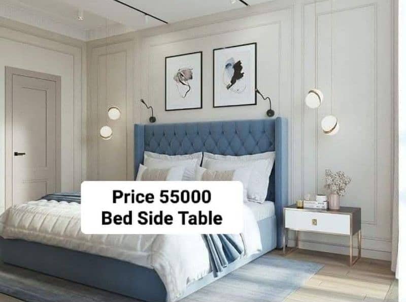 Bed set - king size bed- double Bed- solid Bed- wooden Bed set 15