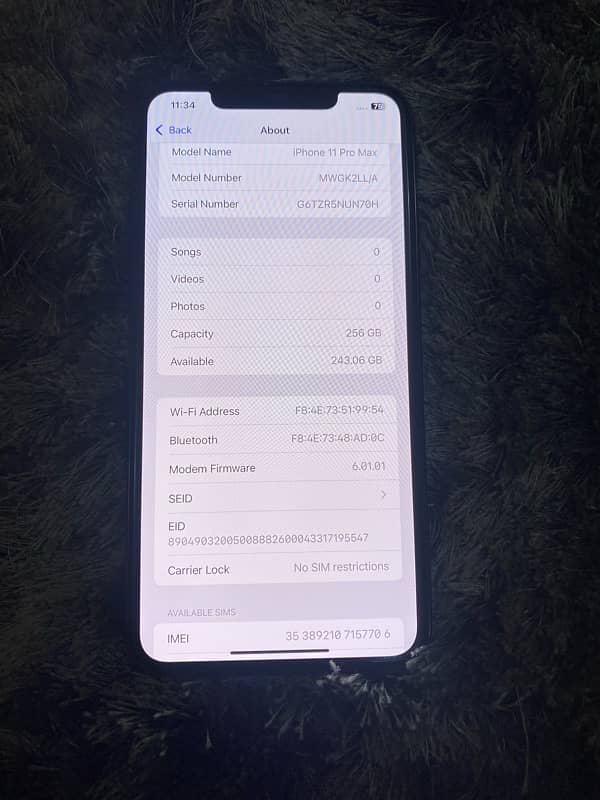 iphone 11 pro max non pta 256gb 9