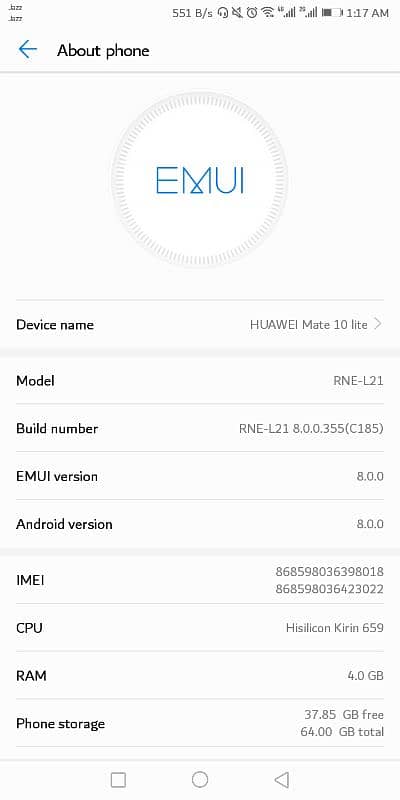 Mate 10 lite Exchanges possible 0