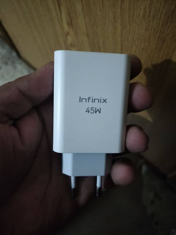 infinix note 30 ka geniune charger 45watt 0