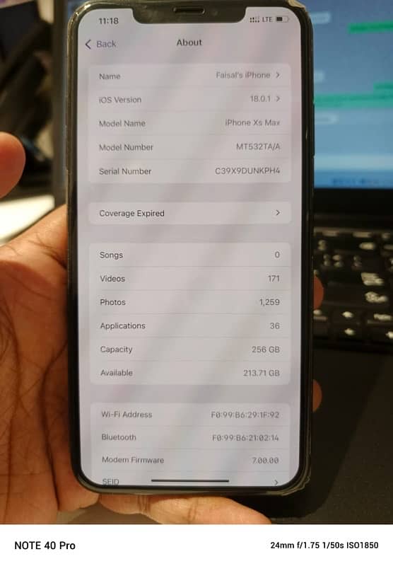 iPhone xS Max 256gb PTA approved dual sim 6