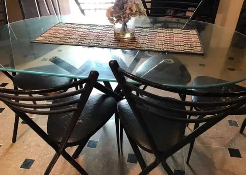 Rod iron dining table 2