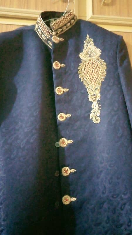 navy blue sharwani 0