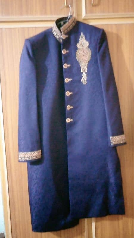 navy blue sharwani 1