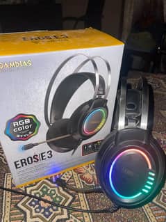 GAMDIAS; Gaming RGB Headphone including MIC. (Model: EROS E3)