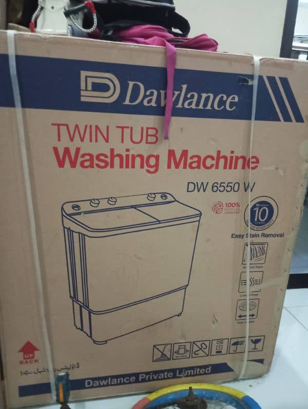 dawlance washing machine box pack brand new 0