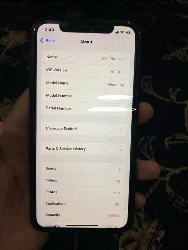 iPhone XR Non PTA 64 GB 5