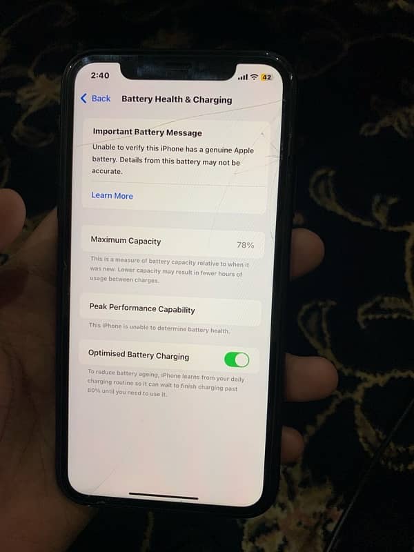 iPhone XR Non PTA 64 GB 9