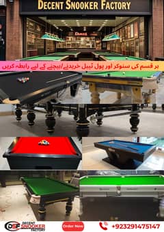 Snooker table / Pool Table / Billiard / Manufacturer / Pool & Billiard