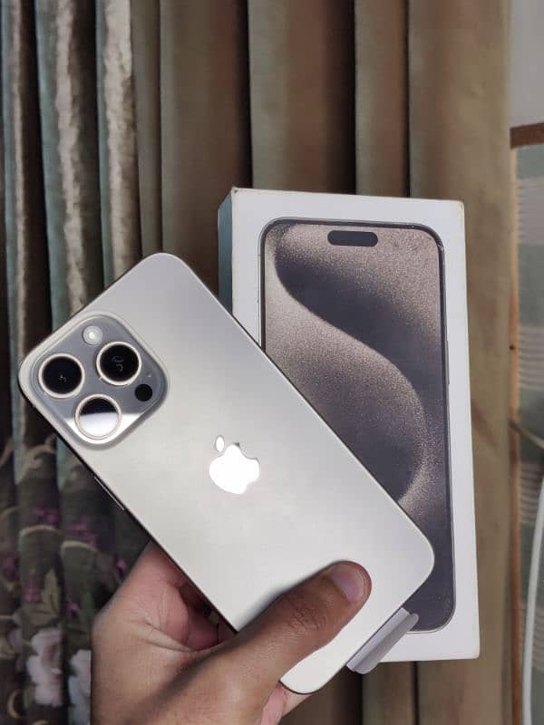 Iphone 15 Pro Max jv natural Titanium 03304935427 contact 0