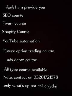 All type of courses available on cheap rate please check the photo