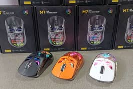 M7 Wired / Bluetooth / 2.4G Wireless Mouse RGB Light Gaming Office Hom