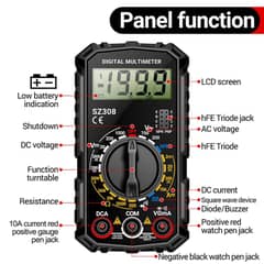 Volt Meter Professional Digital Multimeter 2000 Counts Voltage Tester