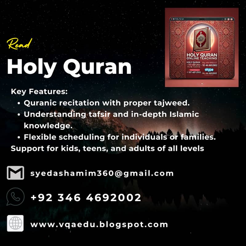 Experienced Female Islamic Studies Lecturer Offering Online Holy Quran 0