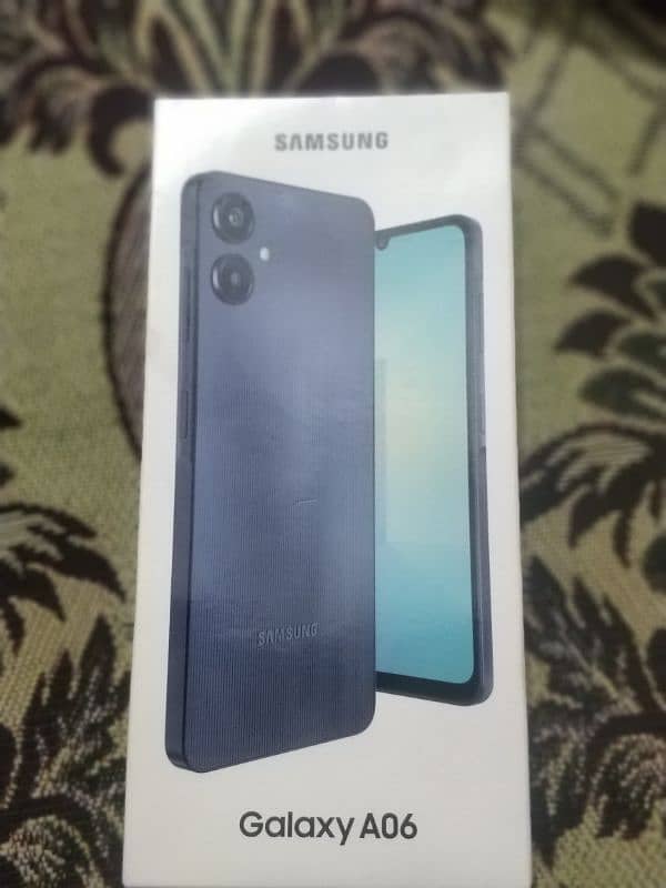 samsung mobile A06 in new condition and new version with box 0