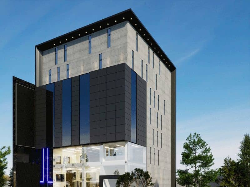 Wall cladding sheet and curtain wall, spider glass fitting 18