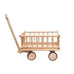 kids wooden cart