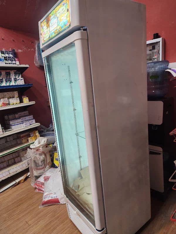 single door chiller frigde for shop use 2