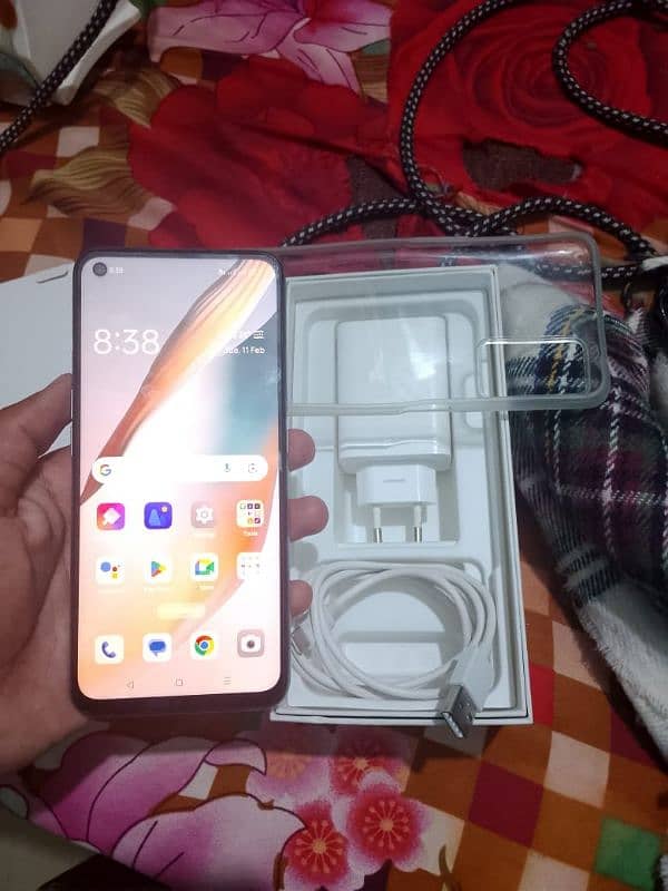 Oppo a96 8/128 condition 10/10 with box charger contact 03004363194 1