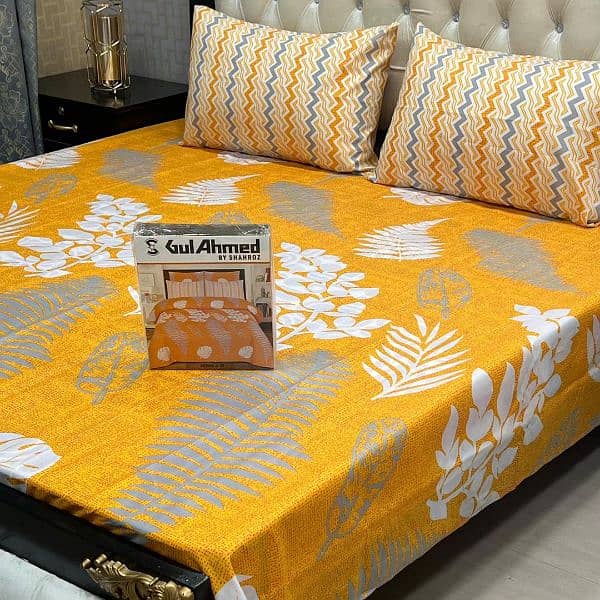 Cotton Printed Double Bedsheet 1