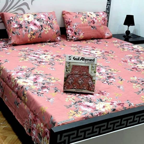 Cotton Printed Double Bedsheet 2