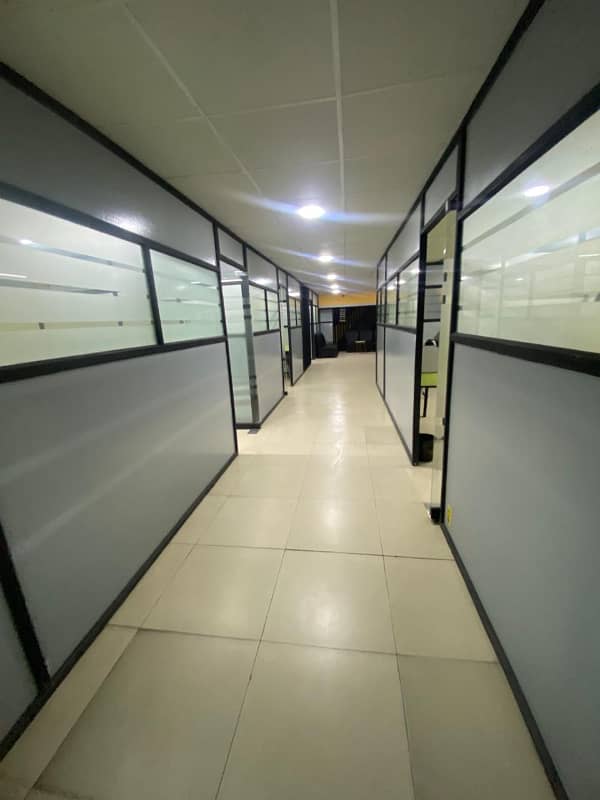 Office Hall for Rent in Johar Town for (Call center + Software house + Marketing Office & Other Setup as You Want) 0