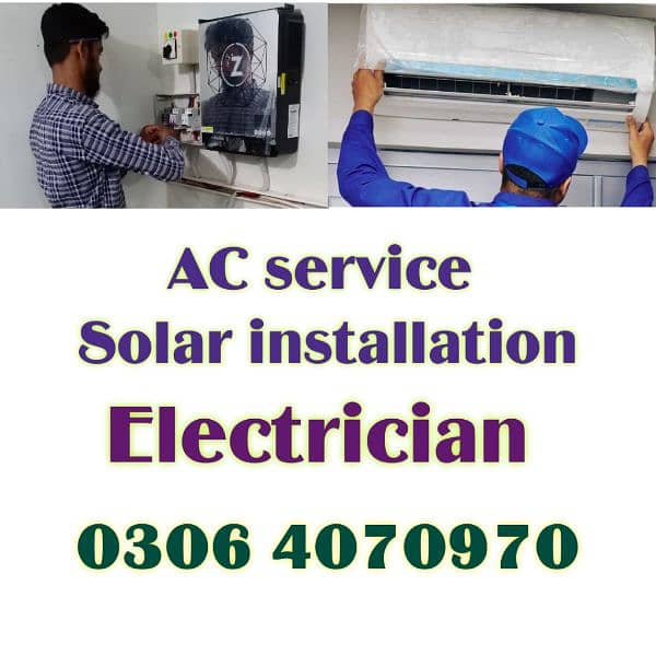 SOLAR CLEANING and INSTALLATIN / AC INSTALLATION & Repair Services 0