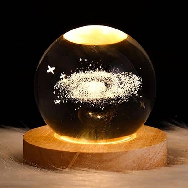 3D Crystal Ball Lamp in Space Designs 4