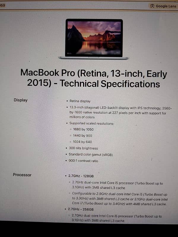 Macbook pro 2015 with box 7