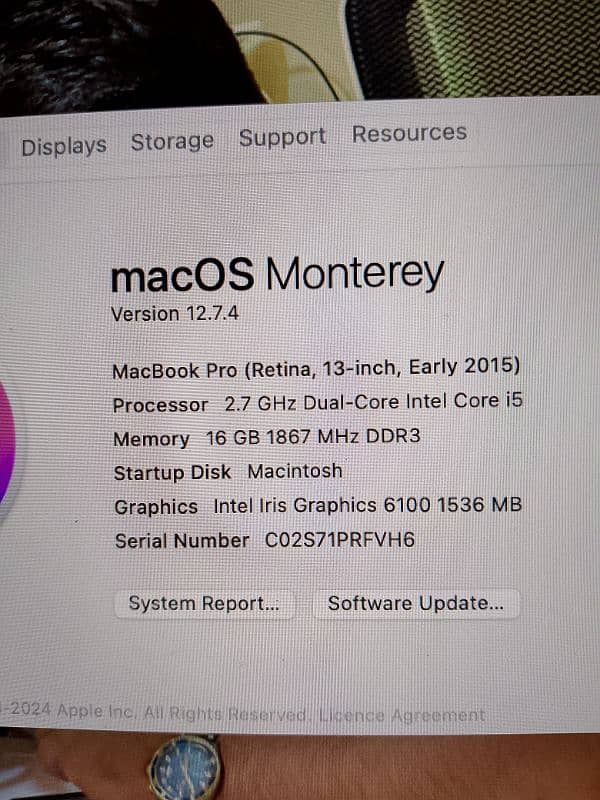 Macbook pro 2015 with box 10