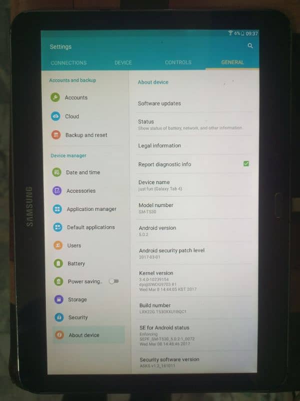 Samsung Galaxy tab 4 1