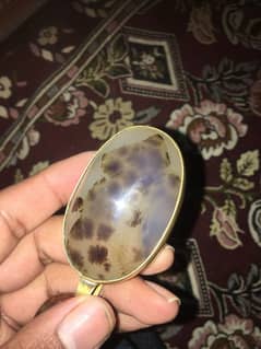 Big Size Shajri Aqeeq(Moss Agate) Stone Locket