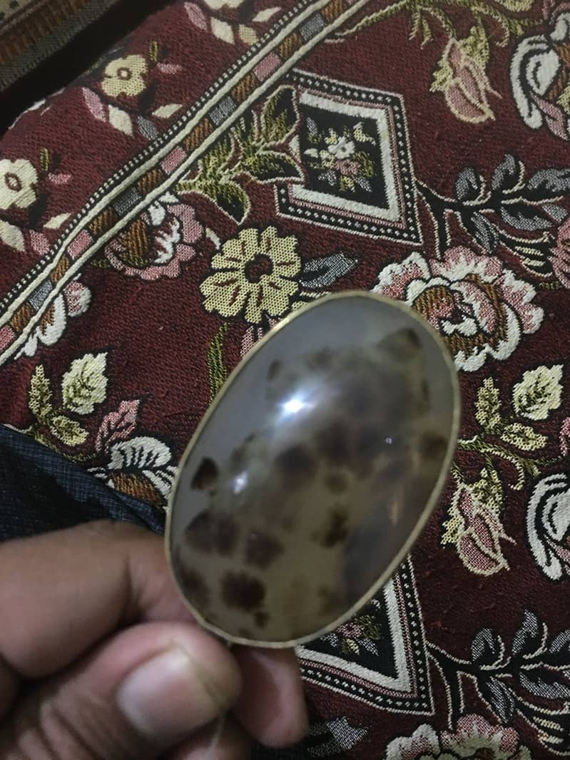 Big Size Shajri Aqeeq(Moss Agate) Stone Locket 5