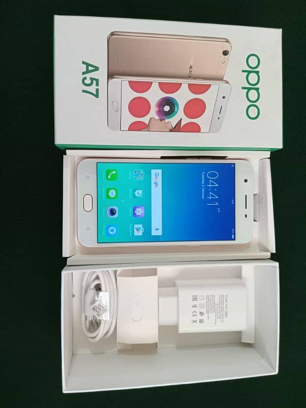 Oppo A57 complete box brand new [03320420497 1