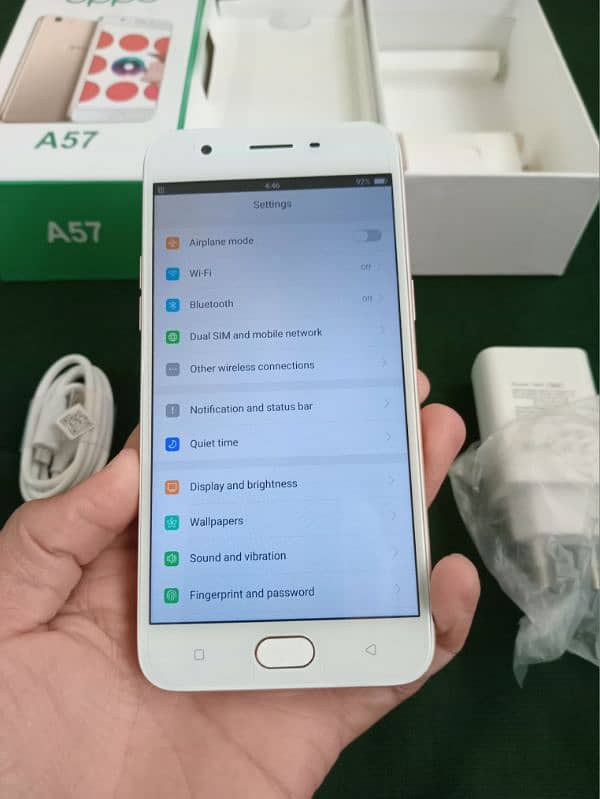 Oppo A57 complete box brand new [03320420497 3