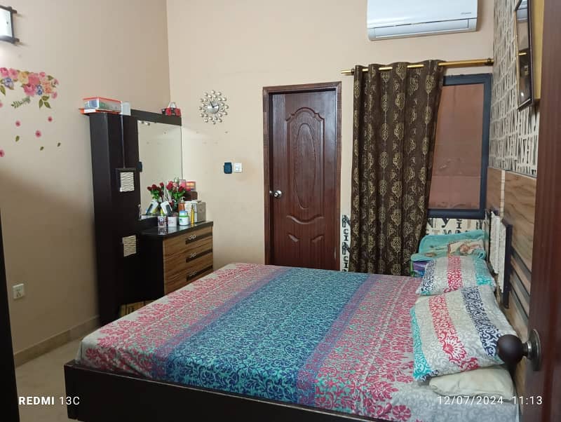 two bed dd ground floor portion for rent in johar 4