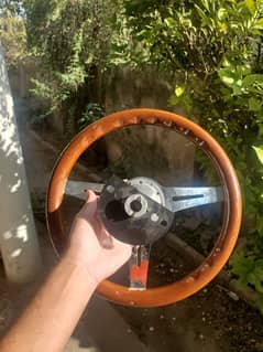 universal hand made wooden steering wheel