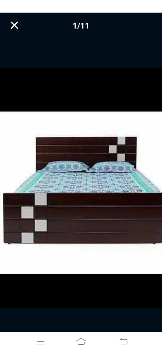 Poshish bed/king size bed/dressing table/bed set/wooden bed/furniture 17