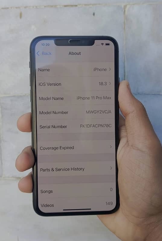 I phone 11 pro max non pta 5