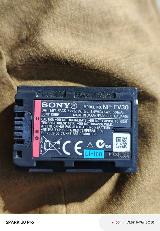 SONY DCRsx34 handycam 10