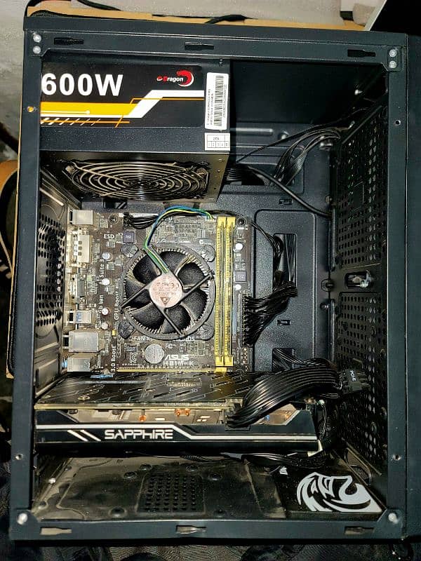 Gaming PC CPU i5 4th 16GB 128GB with RX580 8GB 1