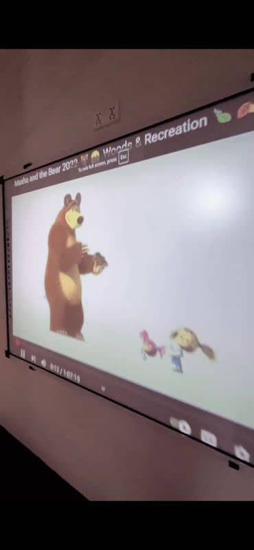 Projector with smart board and computer 2